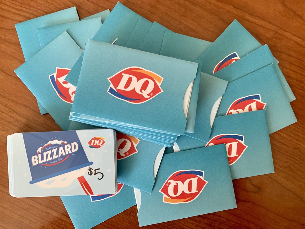 A BIG THANK YOU to Dairy Queen 