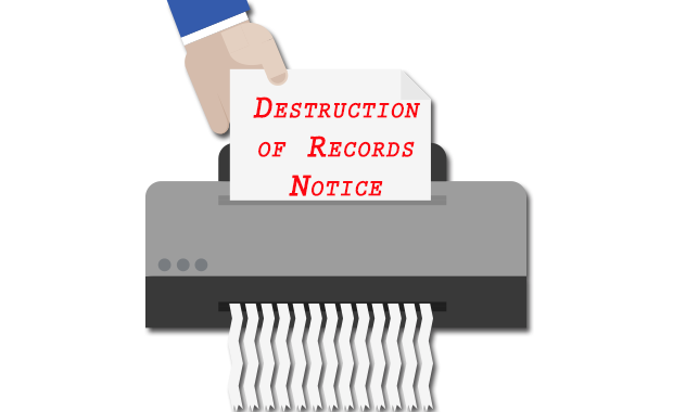 Destruction of Records