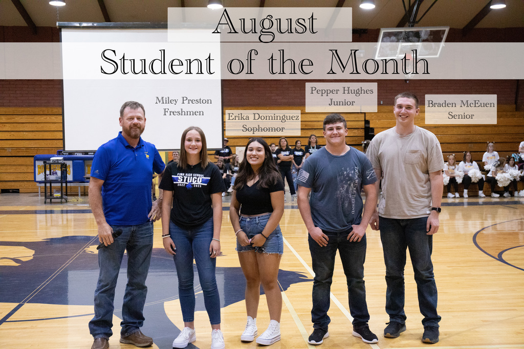 AUG PHS Students of the month