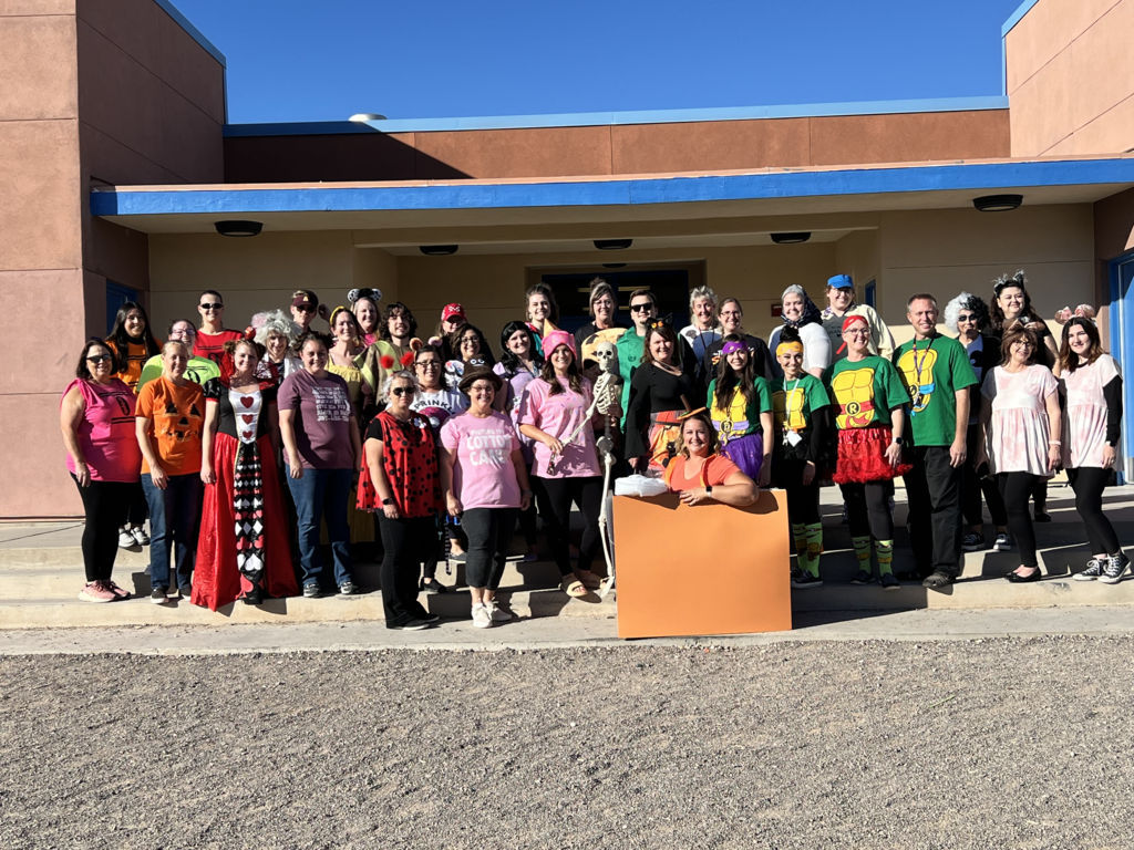 Pima Elementary School Teachers in Halloween Costumes
